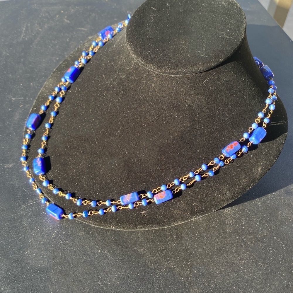 Vintage Glass Bead  Necklace - Picture 6 of 8